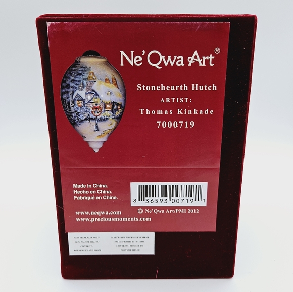 NE'QWA ART | "Stonehearth Hutch" 7000719 Thomas Kinkade Christmas ornament - Picture 5 of 7